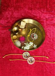 Orissa Pattachitra-----Hand-painted Pattachitra Jagannath Rakhi With Hand